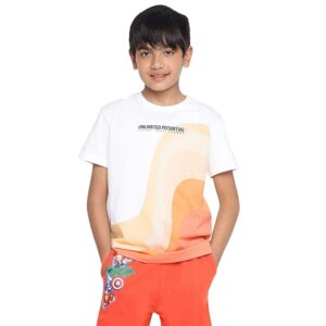 Li'l Tomatoes Boy's Typography Regular Fit T-Shirt